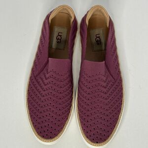 UGG Bougainvillea Sammy Knit Slip-On Sneakers in Purple | Women Size 8
